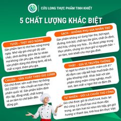 Combo Giò Chả Ngon Cửu Long: Chả Lụa (1KG), Chả Chiên (0.5KG) -Không Phụ Gia Nhân Tạo, Giao Nóng Mỗi Ngày