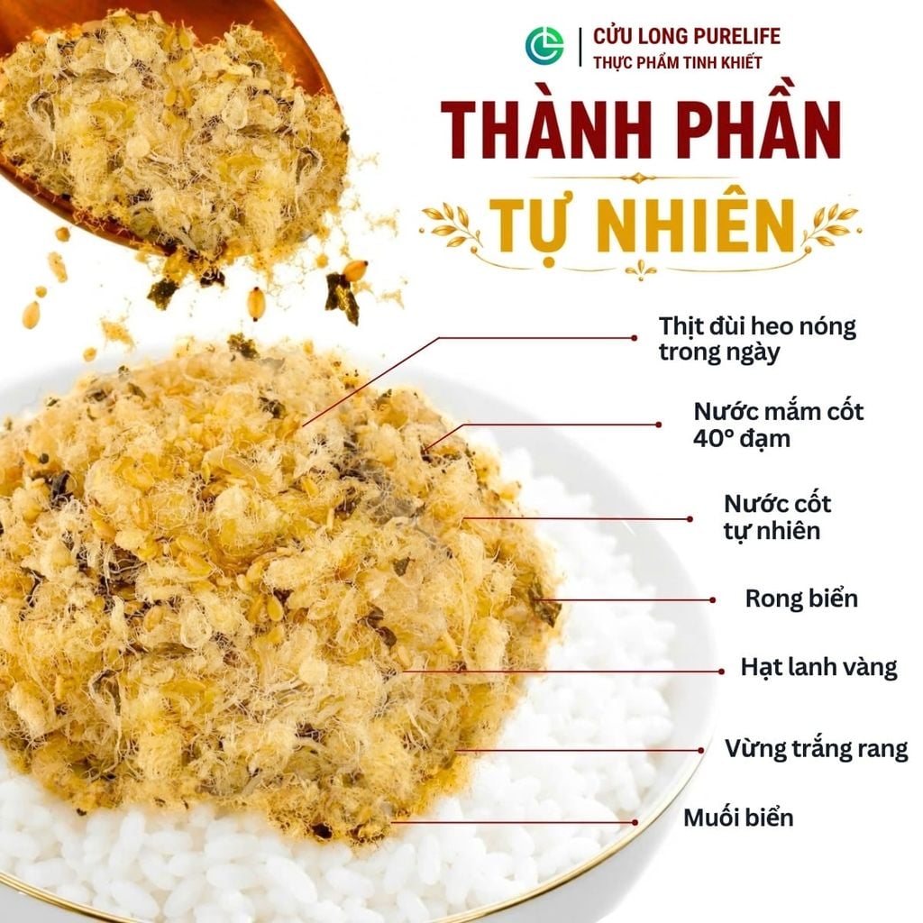 Rắc Cơm Chà Bông Dinh Dưỡng Cửu Long
