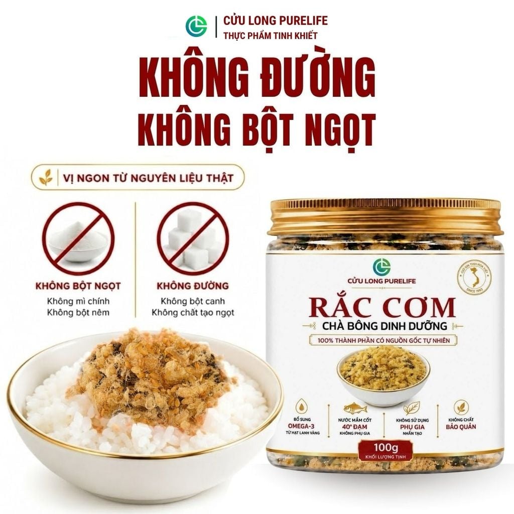 Rắc Cơm Chà Bông Dinh Dưỡng Cửu Long