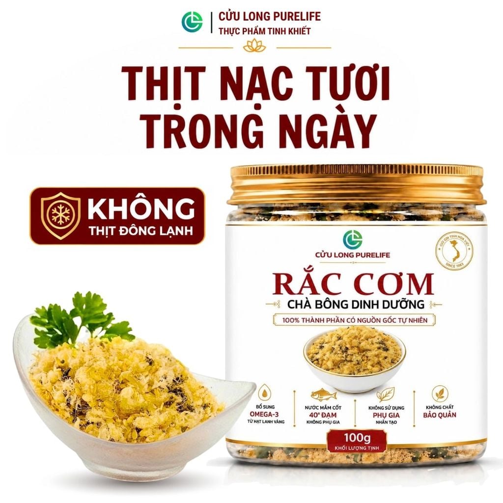 Rắc Cơm Chà Bông Dinh Dưỡng Cửu Long