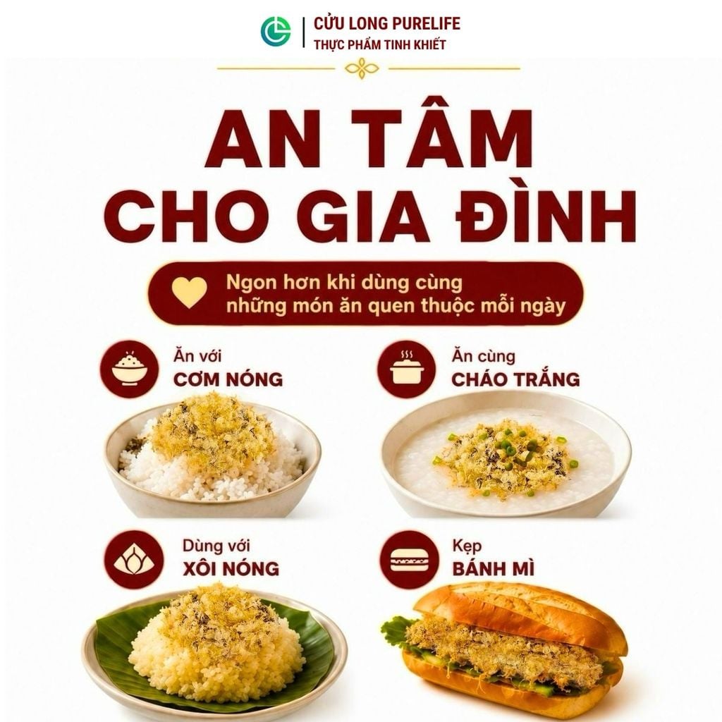Rắc Cơm Chà Bông Dinh Dưỡng Cửu Long