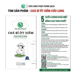 Chả Bì Ớt Xiêm Xanh Cửu Long 500g