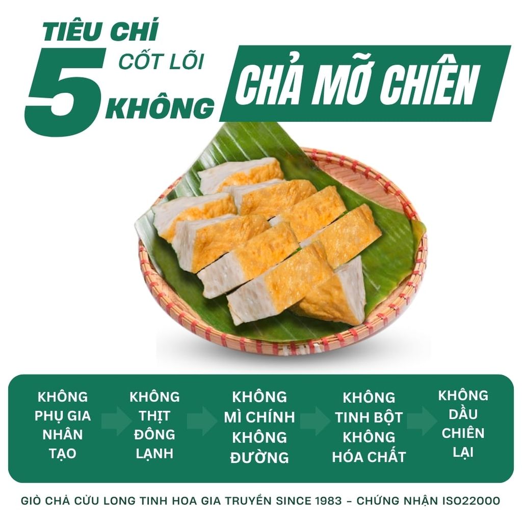 Chả Mỡ Chiên Cửu Long 500g