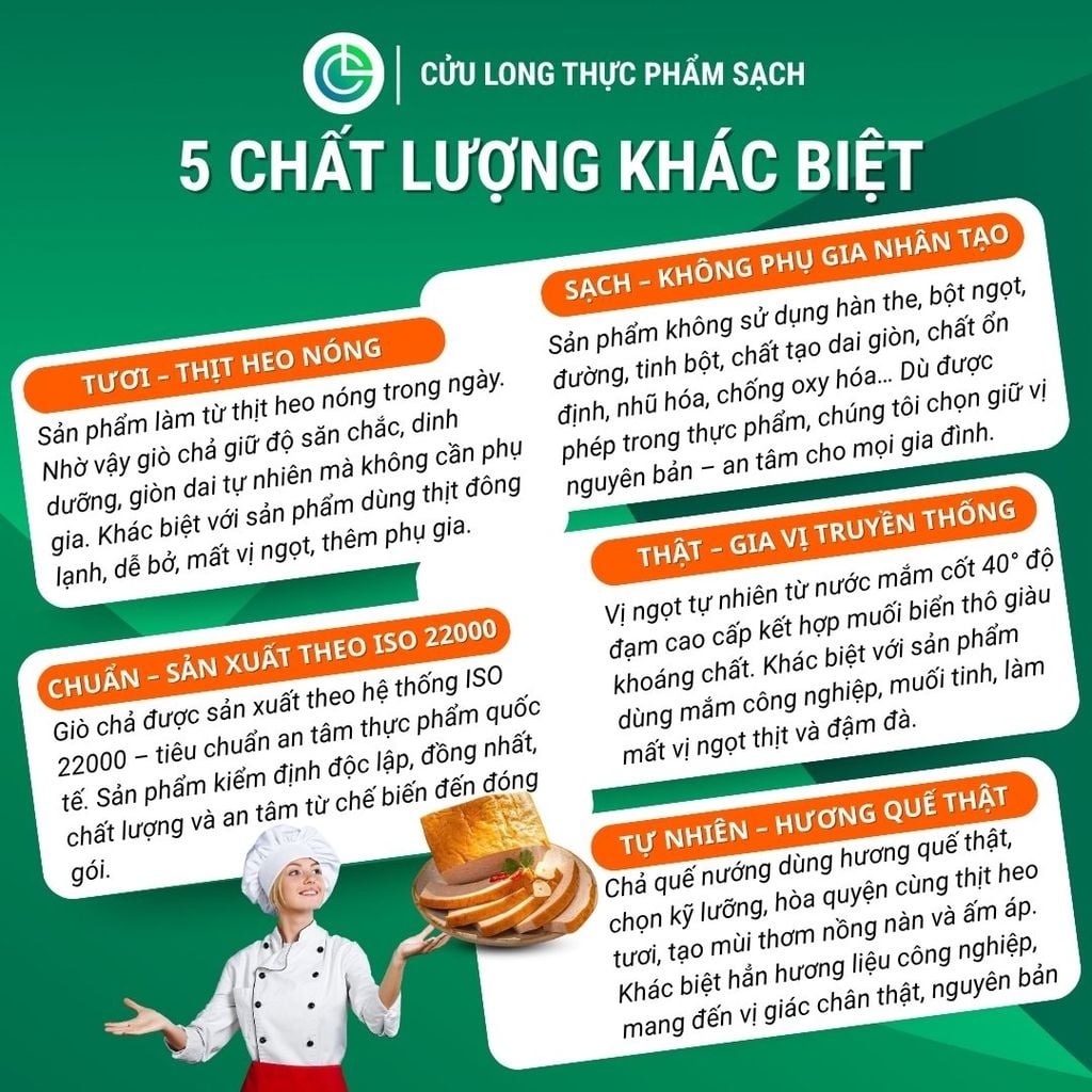 Chả Nướng Cửu Long 500g