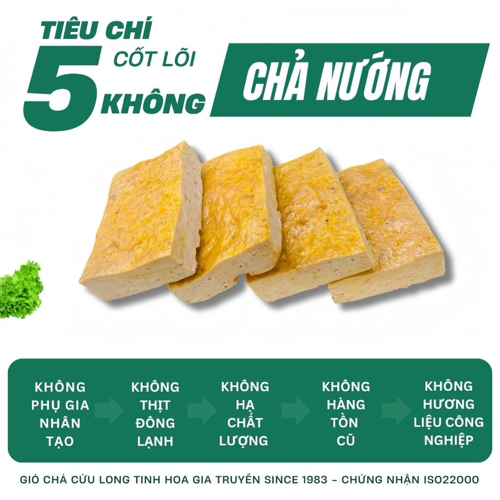 Combo Giò Chả Ngon Cửu Long: Chả Lụa (0.5KG), Chả Bì (0.5KG), Chả Nướng (0.5KG), Chả Chiên (0.25KG) - Sạch An Tâm, Giao Nóng