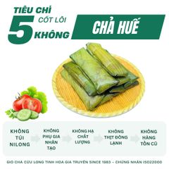 Combo Giò Chả Ngon Cửu Long: Chả Lụa (1KG), Chả Huế (0.5KG), Chả Cốm (0.25KG) - Không Phụ Gia Nhân Tạo, Giao Nóng