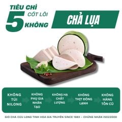 Combo Giò Chả Ngon Cửu Long: Chả Lụa (0.5KG), Chả Bì (0.5KG), Chả Chiên (0.5KG), Chả Cốm (0.25KG) - Sạch, Giao Nóng Mỗi Ngày