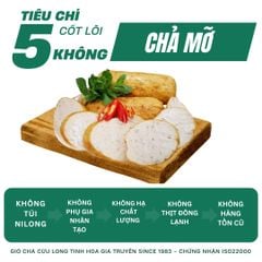 Combo Giò Chả Ngon Cửu Long: Chả Mỡ (1KG), Chả Chiên (1KG) - Không Phụ Gia Nhân Tạo, Giao Nóng Mỗi Ngày