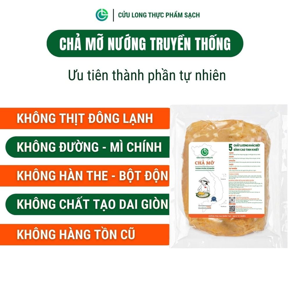 Chả Mỡ Nướng Cửu Long 500g