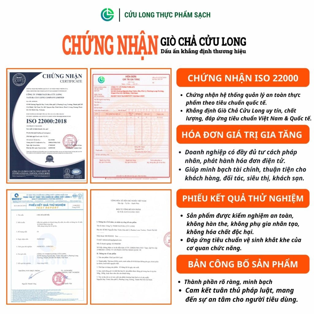 Chả Mỡ Nướng Cửu Long 500g