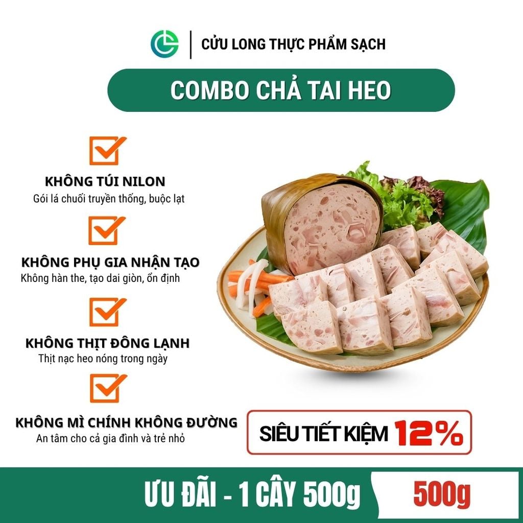 Chả Tai Heo, Chả Tai Heo Ớt Xiêm Xanh Cửu Long