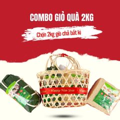 Combo Giỏ Quà 2kg Giò Chả Sạch – Món Quà Sạch, Sang, Chuẩn Vị Truyền Thống