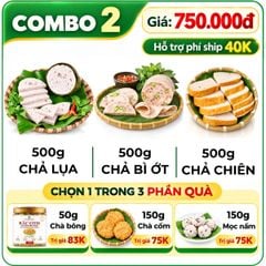 Combo Giò Chả Sạch 1.5kg – Thành Phần Minh Bạch, Vị Ngon Tự Nhiên