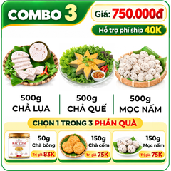 Combo Giò Chả Cửu Long 1.5kg – Giò Chả Nóng Mỗi Ngày, Tiện Cho Mọi Bữa Ăn