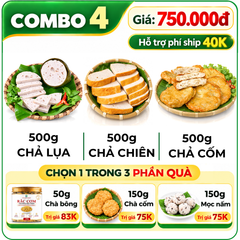 Combo Giò Chả Sạch Cửu Long 1.5kg – Sản Xuất Theo Tiêu Chuẩn ISO 22000
