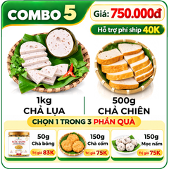 Combo Giò Chả Ngon Cửu Long 1.5kg – Ưu Tiên Nguyên Liệu Tự Nhiên