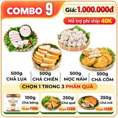 Combo Giò Chả Sạch Cửu Long 2kg - Lựa Chọn An Tâm Từ Nguyên Liệu Tự Nhiên