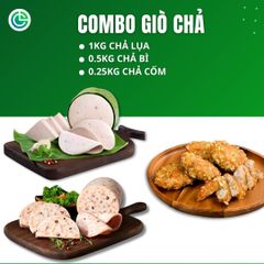 Combo Giò Chả Ngon Cửu Long: Chả Lụa (1KG), Chả Bì (0.5KG), Chả Cốm (0.25KG) - Giao Nóng Mỗi Ngày, Không Túi Nilon