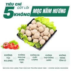Combo Giò Chả Ngon Cửu Long: Mọc Nấm Hương (1KG), Chả Chiên (0.5KG) - Không Phụ Gia Nhân Tạo, Giao Nóng