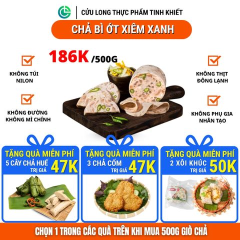 Chả Bì Ớt Xiêm Xanh Cửu Long 500g