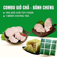 Combo Bánh Chưng + Giò Chả 1kg – Giao Nóng Trong Ngày, Tiết Kiệm