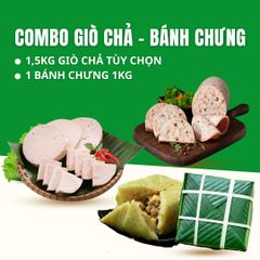Combo Giò Chả Sạch 1.5kg + Bánh Chưng 1kg – Giao Nóng Mỗi Ngày