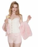  Bow Rose tweed shorts 