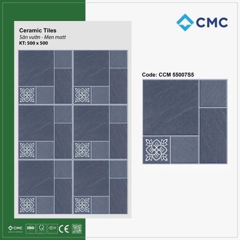  GẠCH SÂN VƯỜN MEN MATT CMC – MÃ CCM 55007S5 