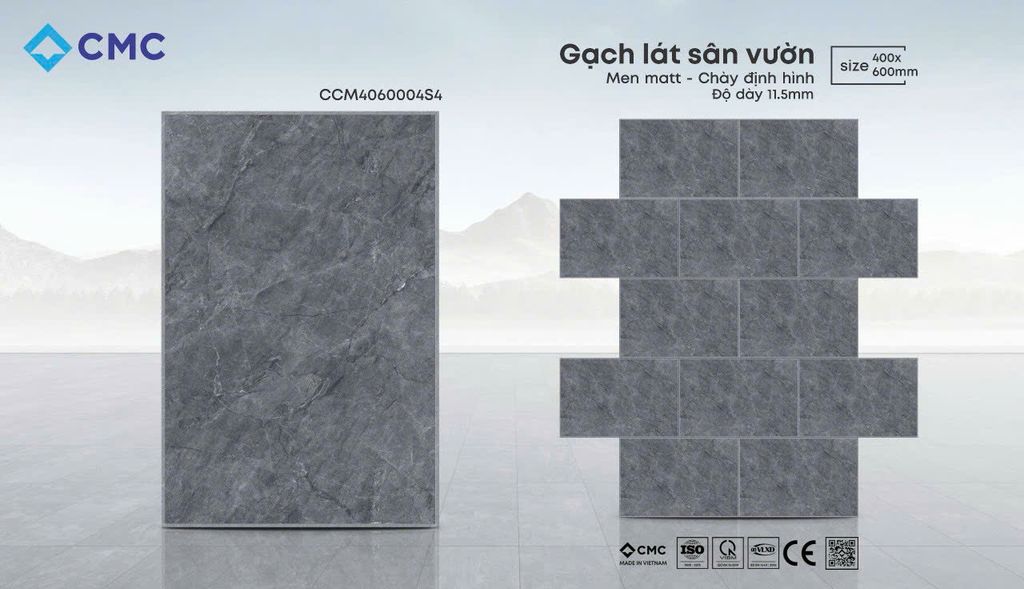 GẠCH LÁT SÂN VƯỜN CMC 400×600 – MẪU CCM4060004S4