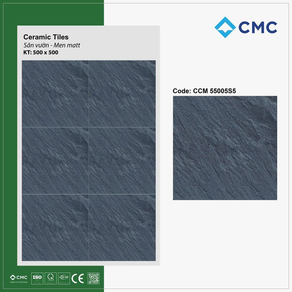 GẠCH SÂN VƯỜN MEN MATT 500x500 – MÃ CCM 55005S5 (CMC)