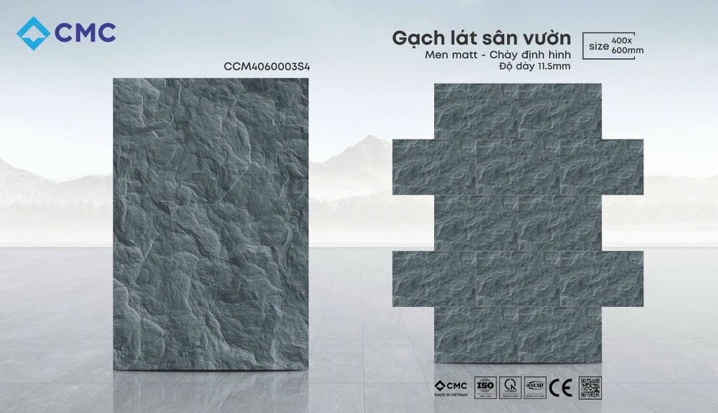 GẠCH LÁT SÂN VƯỜN CMC – MÃ CCM4060003S4