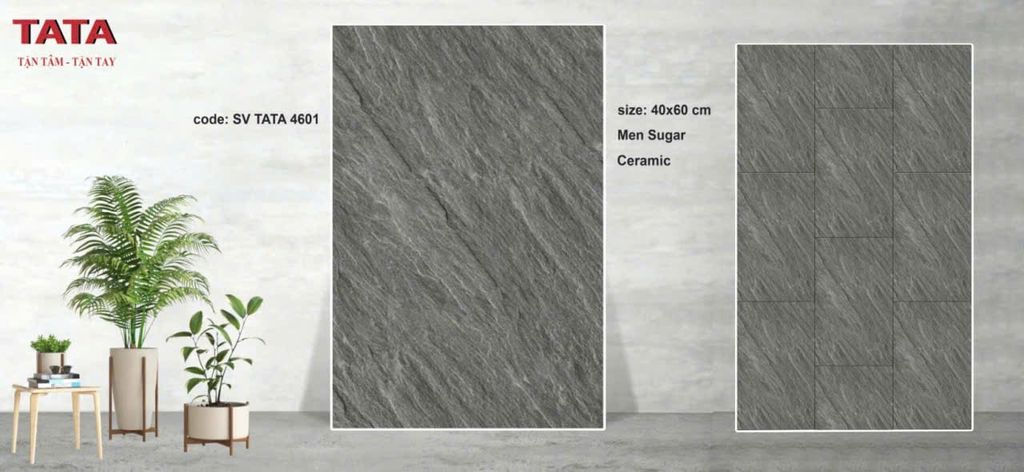 🌟 GẠCH LÁT SÂN VƯỜN 40×60 – SV TATA 4601