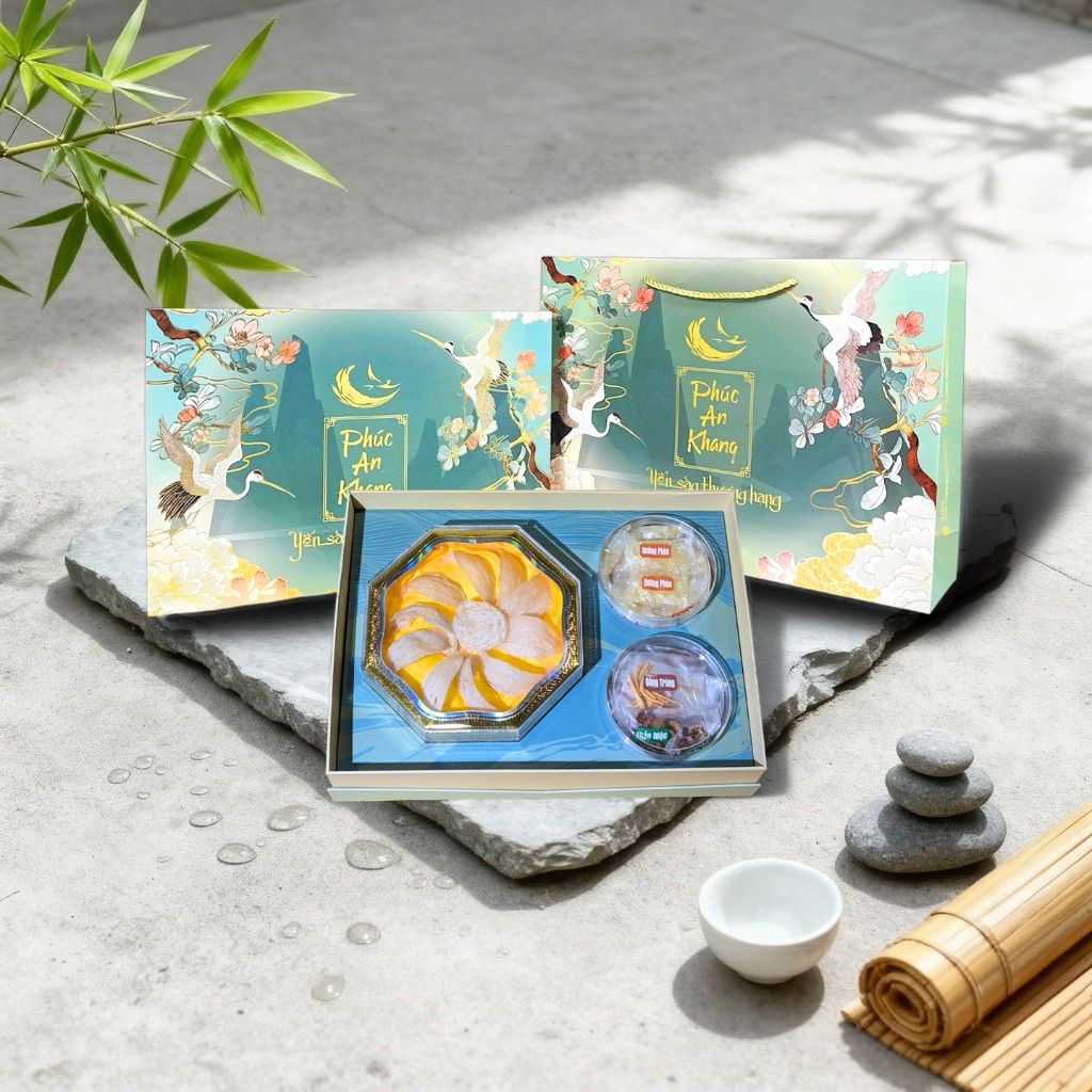 Yến Rút Lông Tổ Thượng Hạng Hoa Hồng