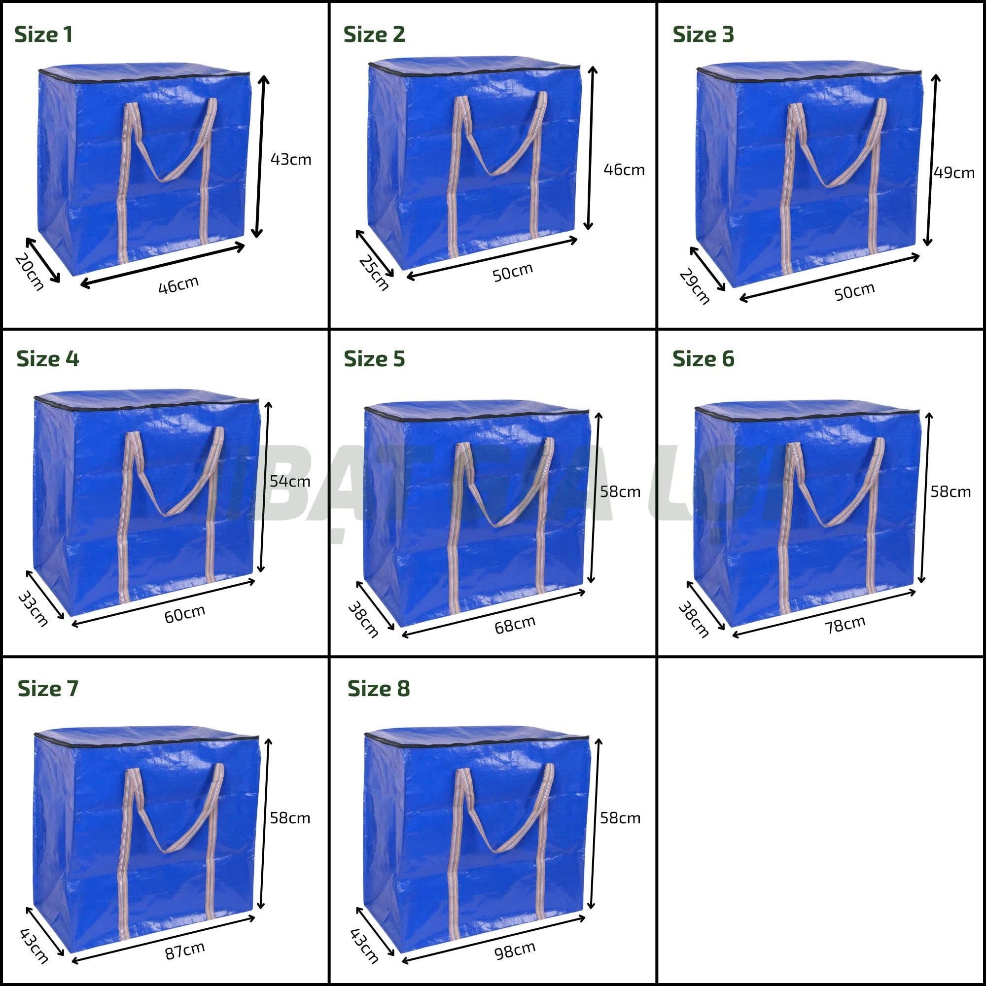  Túi Bạt Nắp Vuông Đựng Đồ, Chống Nước - Xanh Dương 