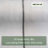  Bạt Phủ Gốc Cây Đục Lỗ 180gr/m2 Trắng - 1mx5m 