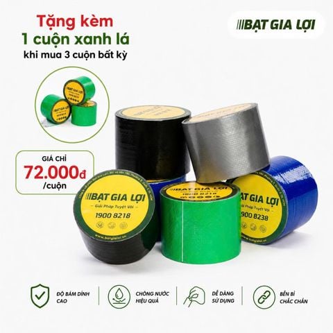 Băng Keo Dán Bạt Mái Che, Bạt Xe Tải - Vá Lổ Thủng Siêu Dính (Không Dán Dưới Nước)