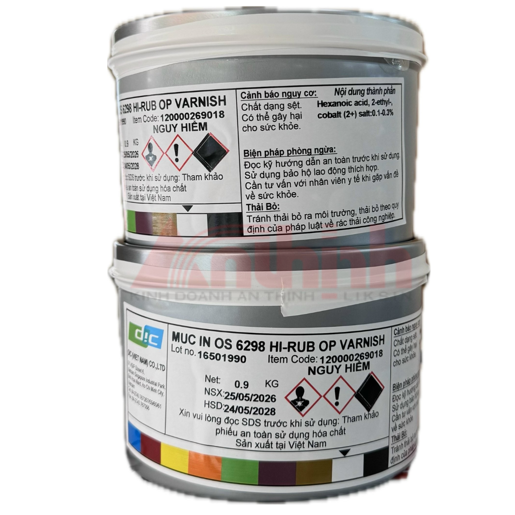  Mực Varnish DIC láng bóng chống trầy 