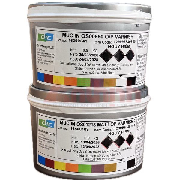  Mực Varnish DIC [ BÓNG - MỜ ] ( 0,9 kg/lon) 