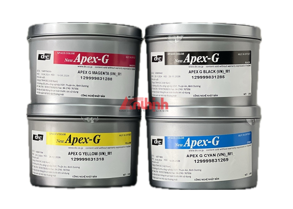  Mực in offset New Apex-G (DIC Nhật - sản xuất tại Việt Nam) 