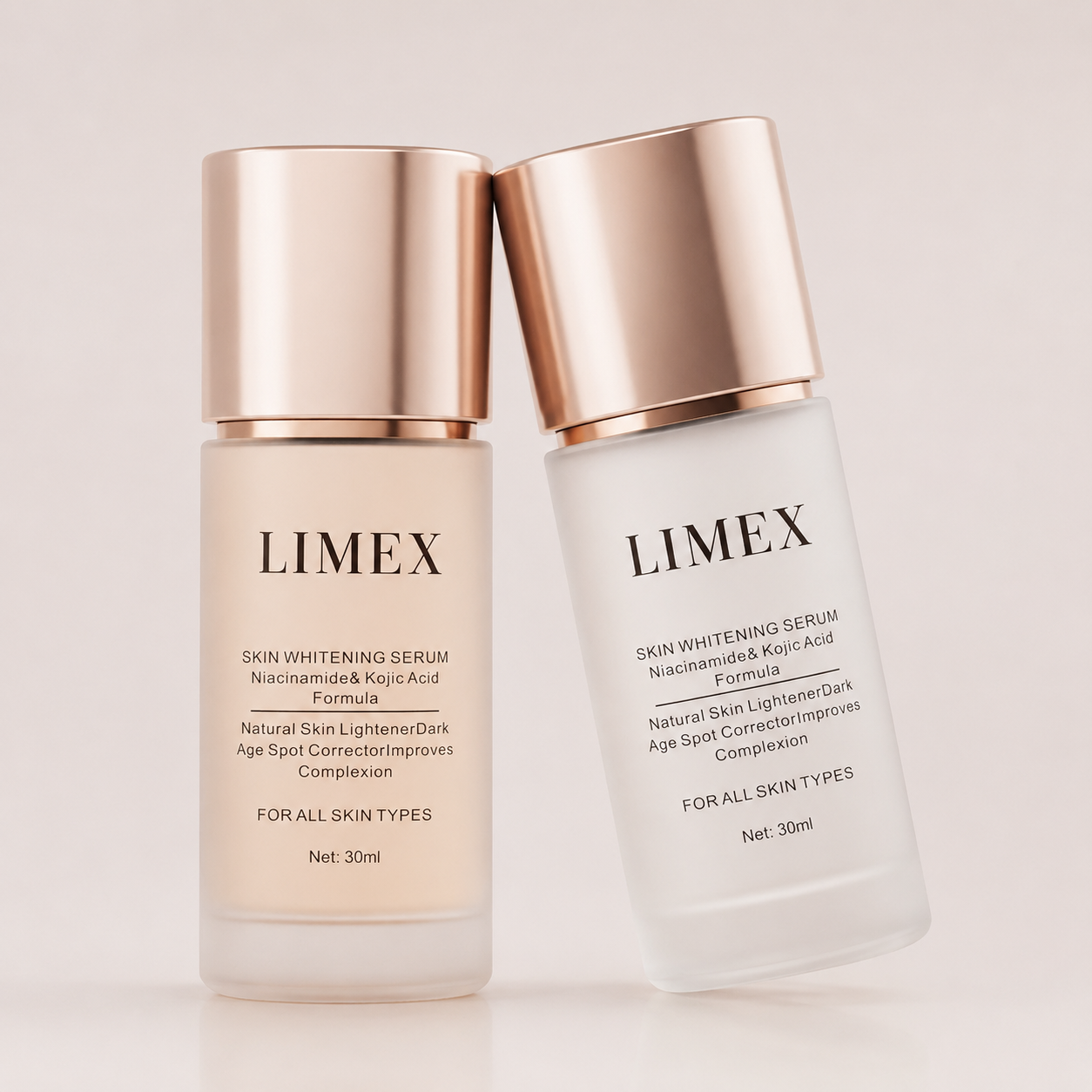  Chai Lotion Thủy Tinh Vuông 30ml Vòi Bơm Cao Cấp Đựng Kem Nền, Serum | Limex Packaging 