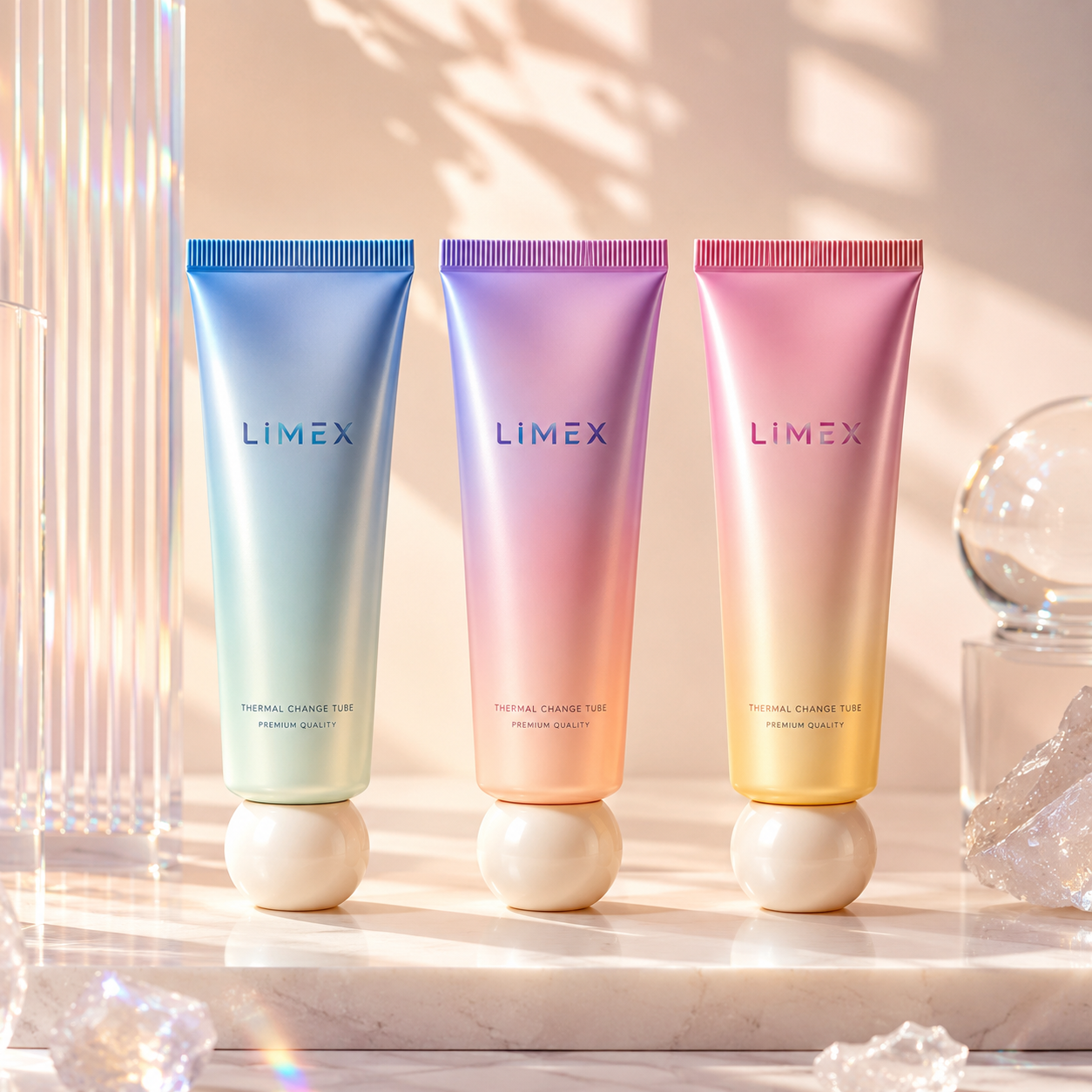  Tuýp mỹ phẩm nhựa chuyển sắc 50g nắp vặn | Limex Packaging 