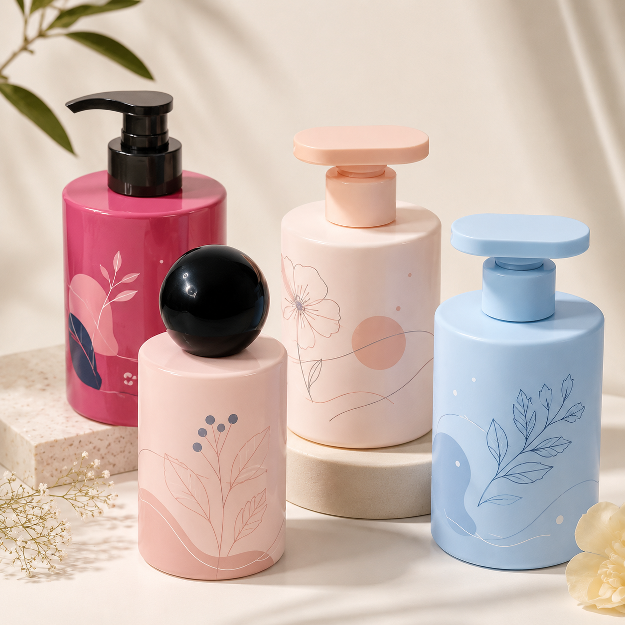  Chai nhựa PET 300ml vòi pump dùng dầu gội, sữa tắm | Limex Packaging 