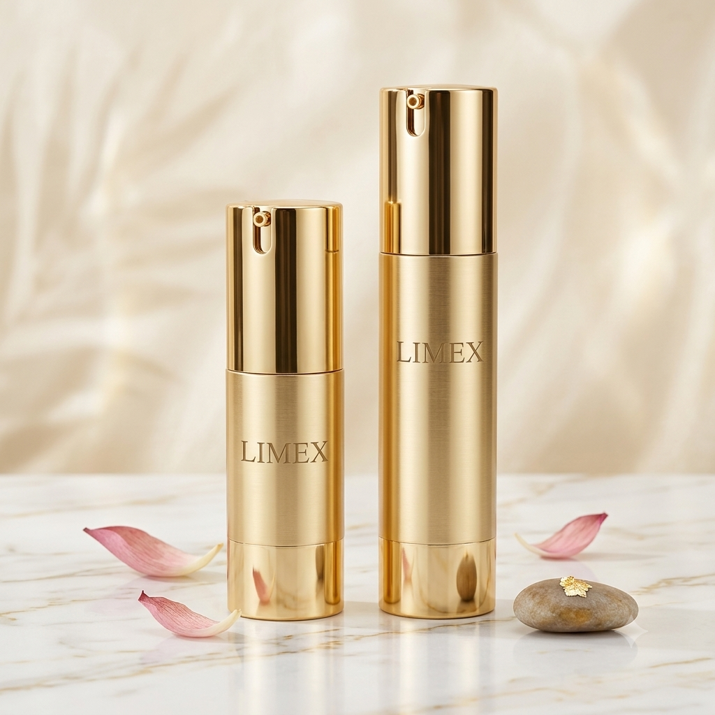  Chai Hút Chân Không Mạ Vàng Cao Cấp Đựng Tinh Dầu, Kem Lỏng – Limex 