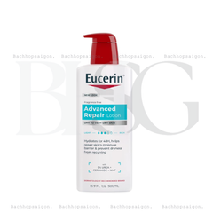 Kem dưỡng body dưỡng ẩm cho da khô, nứt, vẩy Nến Eucerin Advanced Repair Body Lotion 48h 500ml
