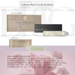 Refill Sáp thơm ô tô The Rituals of Cashmere Rose Car Air freshener