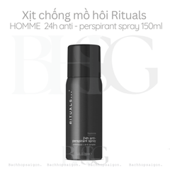 Xịt chống mồ hôi The Rituals of Homme 24h Anti-Perspirant Spray
