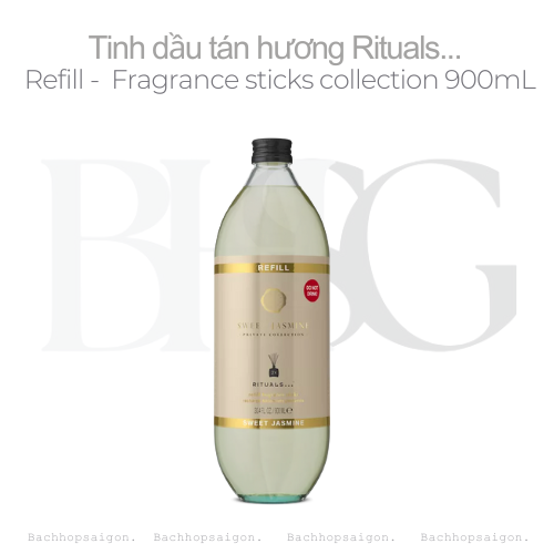 Refill Tinh dầu tán hương SWEET JASMINE Ritual Private Collection Fragrance Sticks 1L