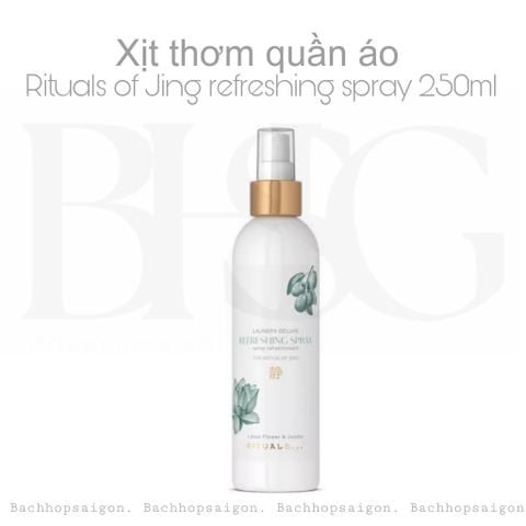[Mới] Xịt thơm làm mới quần áo Rituals of Jing laundry Refreshing spray 250ml