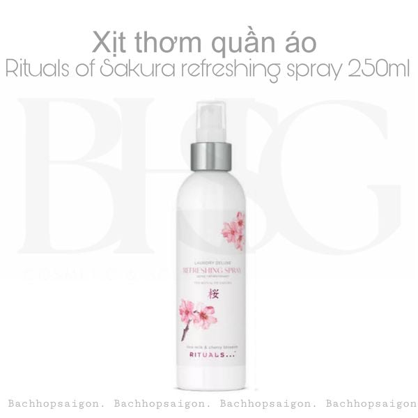 [Mới] Xịt thơm làm mới quần áo Rituals of Sakura laundry Refreshing spray 250ml