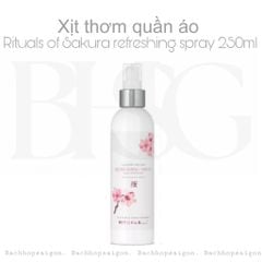 [Mới] Xịt thơm làm mới quần áo Rituals of Sakura laundry Refreshing spray 250ml